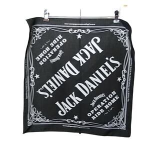 Jack Daniels Bandana Operation Ride Home Black and White One Size